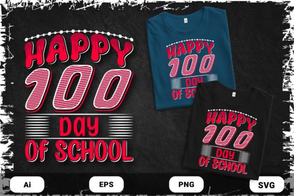 Back to School 100 Day Tshirt Design SVG: A Creative Resource for Print on Demand Businesses
