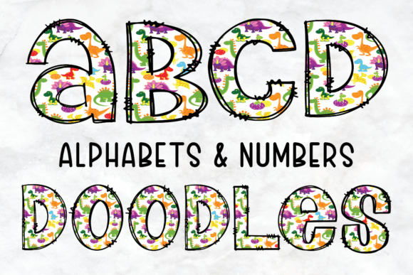 Back to School Doodle Fonts PNG for Creative Projects