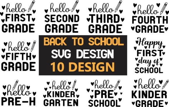 Back to School Svg Bundle 10 Design