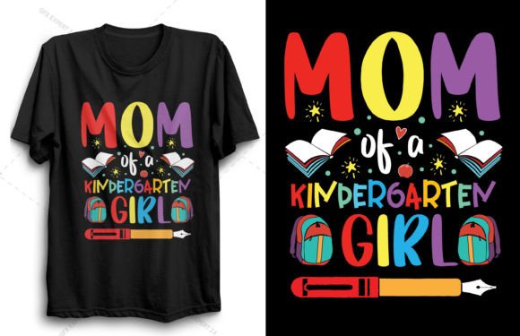 Back to School T Shirt Kindergarten Girl