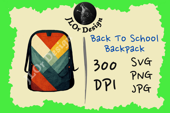 Colors Backpack – Back to School: A Versatile Design Asset for Every Creator