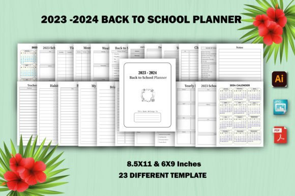 Editable 2023-2024 BackTo School Planner: A Practical Tool for Organization and Success