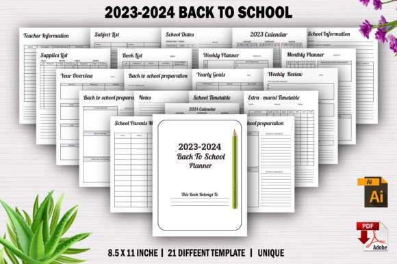 Editable 2023-24 Back to School Planner