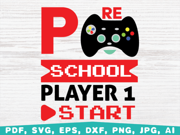 Preschool Player1 Start, Back to School: A Versatile Digital Asset for Creative Projects