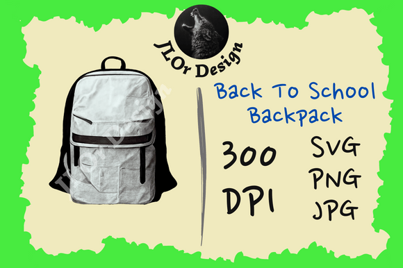 White Backpack – Back to School
